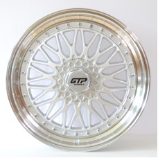 GTP042 20x8.5 5x112 ET45 Silver Polished Lip